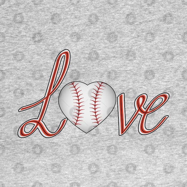 Baseball Love by Designoholic